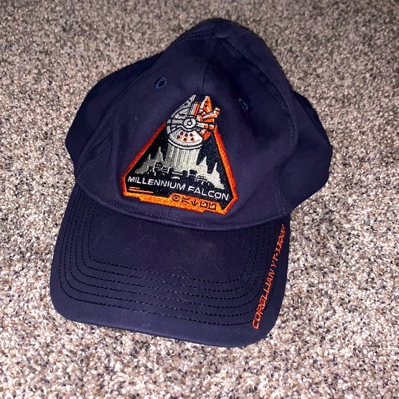 Disney Other - NWT Star Wars Baseball Cap Galaxy’s Edge Disney Parks Navy Blue and Orange Hat